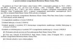 Uchwała Nr 17/IV/24 Rady Miasta i Gminy Wleń z dnia 27 czerwca 2024 r. w sprawie ustalenia wynagrodzenia Burmistrza Miasta i Gminy Wleń.