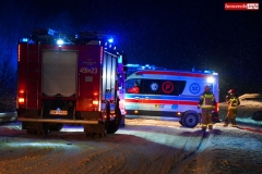 Pożar samochodu w Wojciechowie 2