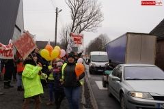 Blokada drogi krajowej - protest w Chmieleniu 25