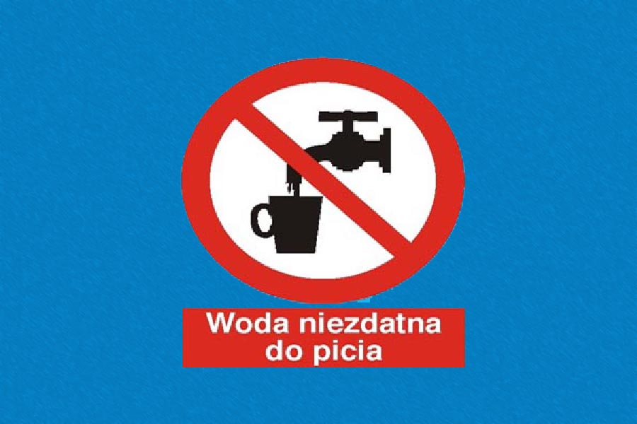 Alert RCB. Woda niezdatna do spożycia