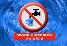 Woda zdatna do spożycia tylko po przegotowaniu