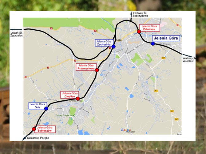 pkp jelenia góra mapa Nowe Przystanki Kolejowe W Jeleniej Gorze Lwowecki Info pkp jelenia góra mapa