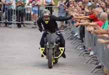Rafał Pasierbek pokazem stuntu uświetnił zlot motocyklowy
