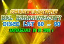 Zapraszamy na Bal Charytatywny, w stylu disco z lat 80-90