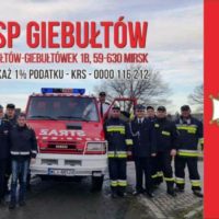 Przekaż 1% podatku dla strażaków z OSP Giebułtów