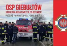 Przekaż 1% podatku dla strażaków z OSP Giebułtów