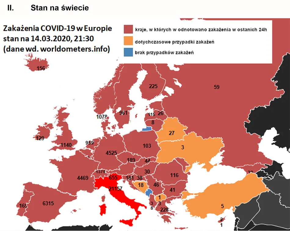 liczba zakażonych na covid 19