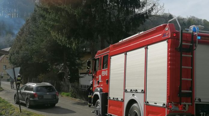 Pożar sadzy w kominie