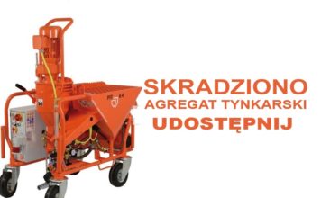Skradziono agregat tynkarski
