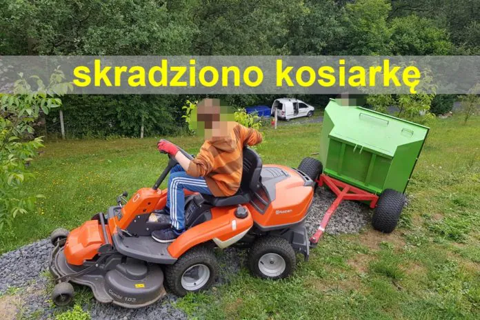 skradziona kosiarka Wleń