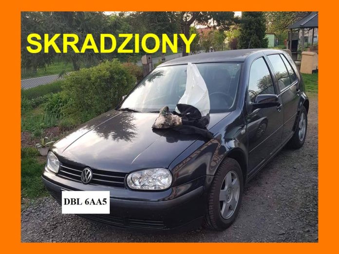 Lwówek Śląski Skradziono samochód VW Golf IV Lwówecki.info