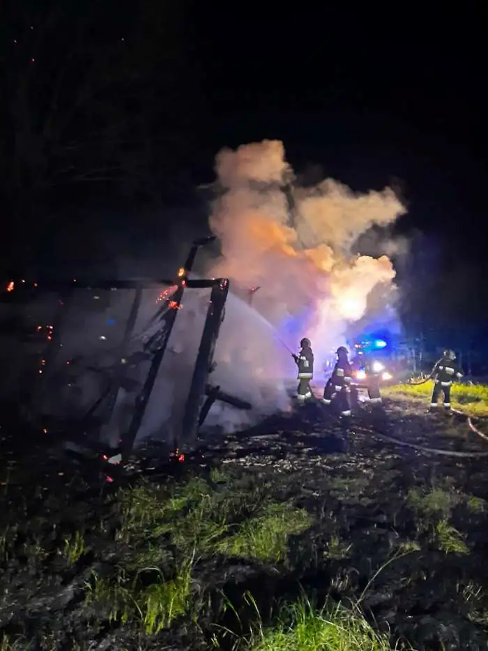 To najprawdopodobniej było podpalenie 3 pożar w Grudzy 1