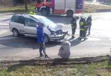 Wypadek w Chmieleniu