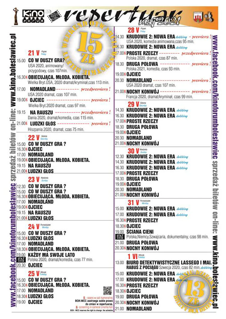 repertuar Kino Forum Boleslawiec