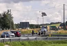 Motocyklista zderzył się z samochodem
