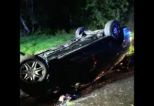 Wypadek na drodze Chmieleń – Popielówek