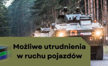 Pojazdy wojskowe na drogach powiatu lwóweckiego