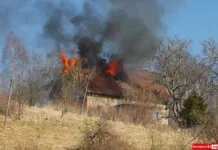 Pożar budynku mieszkalnego