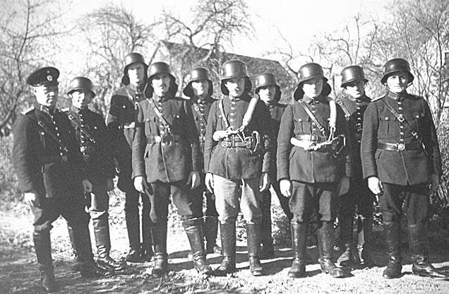 Przedwojenna straż pożarna w Gaszowie, lata 30. XX w (Mateusz Stanek)
