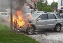KIA w ogniu. WIDEO