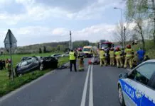 Wypadek koło Lwówka Śląskiego. Ranne cztery osoby