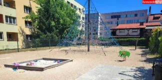 Plac zaabw przy ulicy Mickiewicza w Lwówku Śląskim