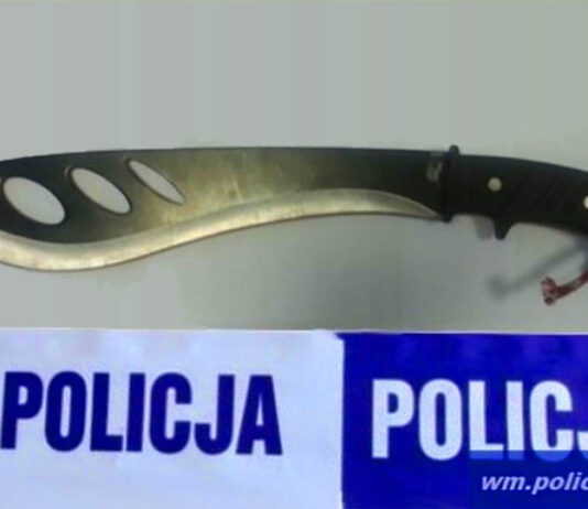 Trzymając w ręku maczetę groził byłej partnerce zabójstwem