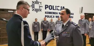 młodszy inspektor Jarosław Baran Komendant Policji w Lwówku Śląskim