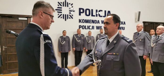 młodszy inspektor Jarosław Baran Komendant Policji w Lwówku Śląskim