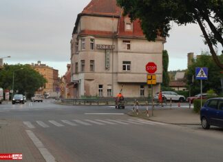 Lwówek Śląski ulica Sienkiewicza Hotel Piast