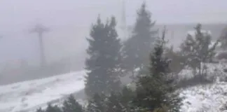 Zima dotarła Stóg Izerski