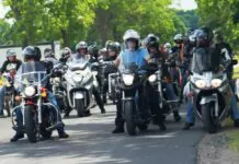 Parada motocykli w Lwówku Śląskim