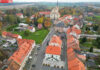 Lubomierz rynek z lotu ptaka dron