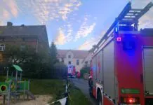 Pożar w budynku szkolnego internatu