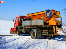 Gmina Gryfów Śląski: Zimowe utrzymanie dróg pługo piaskarka droga zima