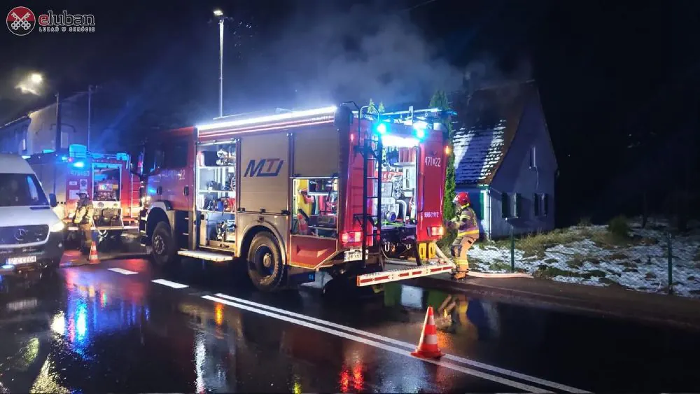 biedrzychowice pozar pustostan podpalenie straz pozarna 5