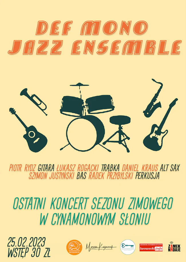 Zapraszamy na koncert Def Mono 1 koncert cynamonowy slon
