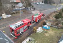 Poranny pożar w centrum Lubomierza