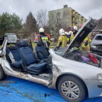 Tyle zostało z samochodu