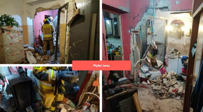 Zrzutka na remont po wybuchu pieca