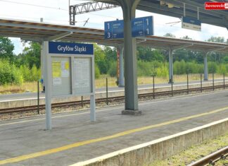 gryfów dworzec stacja pkp