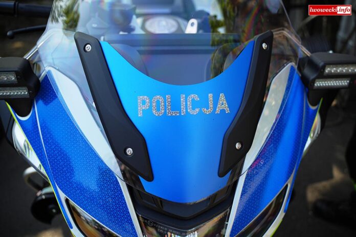 motocykl policja wypadek