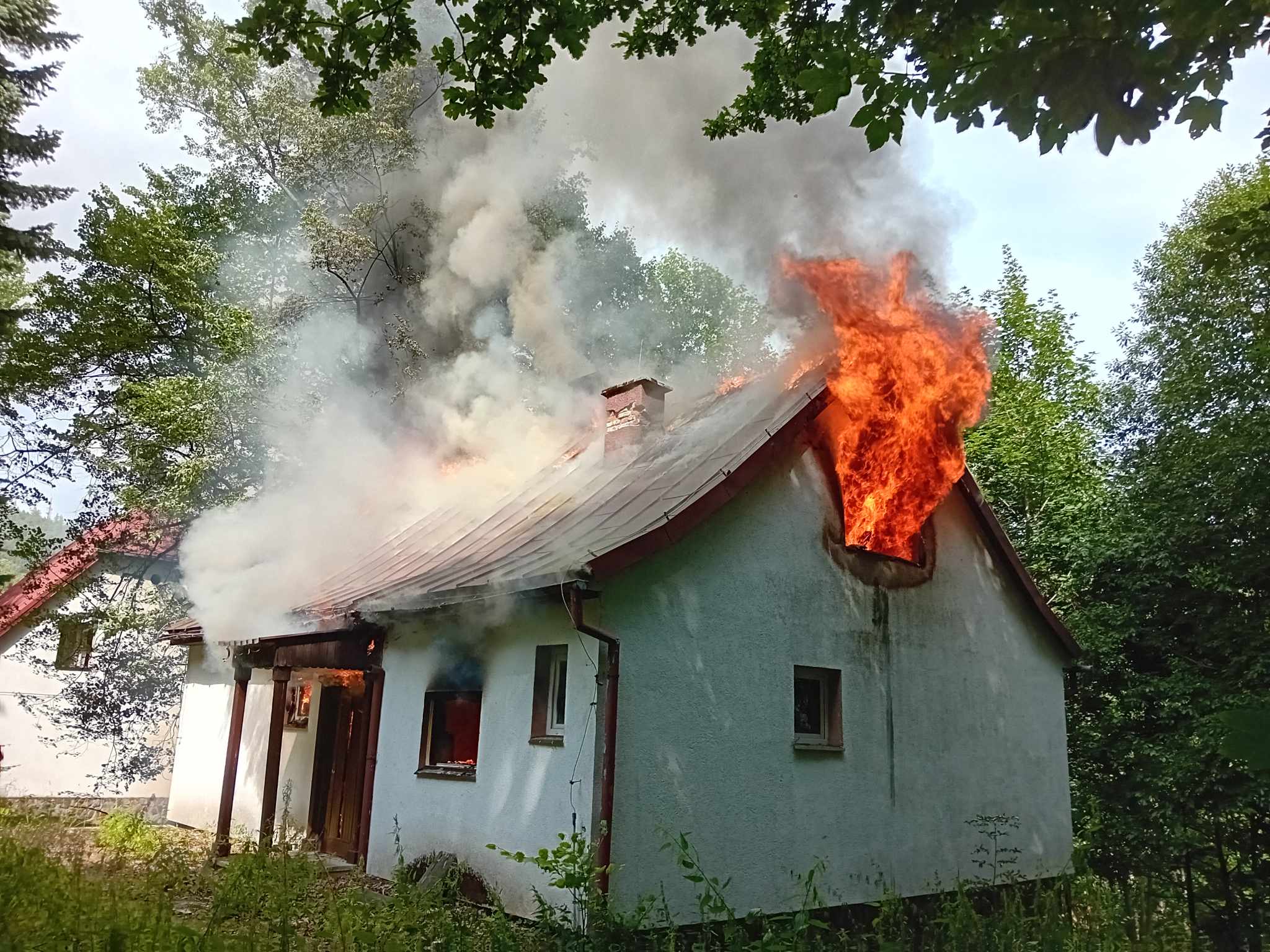 Pożar drugiego budynku w Świeradowie- Zdroju