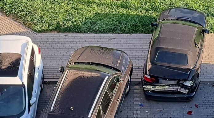 Parkując uszkodziła trzy samochody