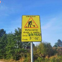 Uwaga. We wtorek droga będzie wyłączona z ruchu