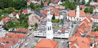 Gryfów Śląski dron rynek miasto