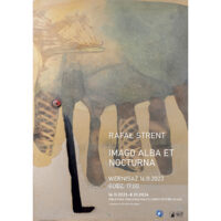 Zaproszenie na wernisaż rysunku Rafała Strenta