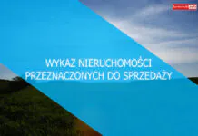 WYKAZ NIERUCHOMOŚCI PRZEZNACZONYCH DO SPRZEDAŻY