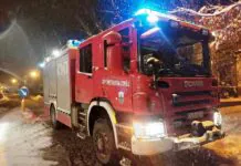 pogotowie straż pożarna zima Świeradów