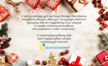 Wesołych Świąt życzy Solar Eco Energia